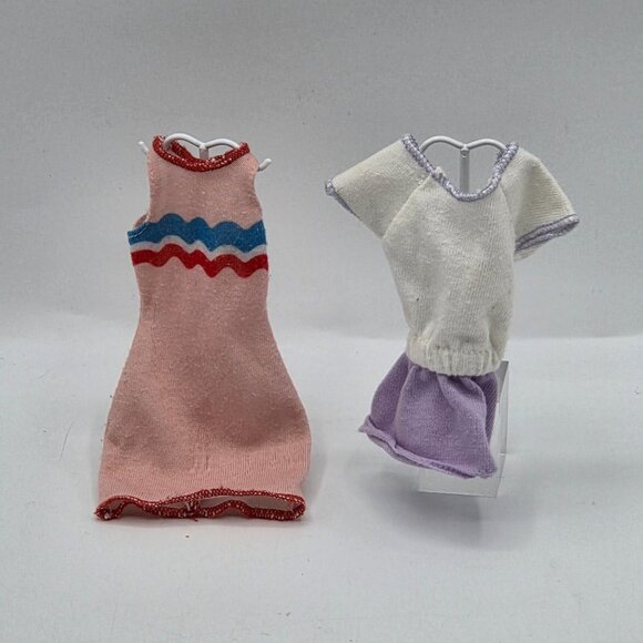 Vintage Barbie Doll Dresses: 2011 Mattel Rosa Dress & 1989 Fashion Starters Mini - Picture 1 of 6